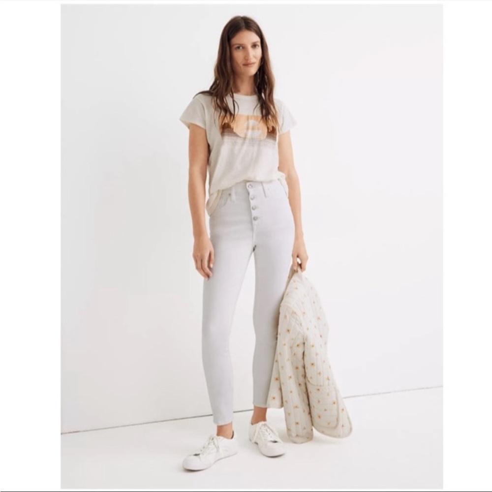 Madewell 10" high-rise skinny crop sz 27